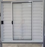 Veneziana 3 folhas sem grade branco